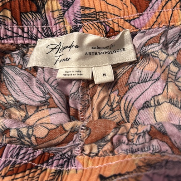 Anthropologie flannel Pajama set size Medium - Picture 3 of 9
